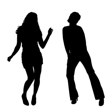 Bir kadın silüeti.