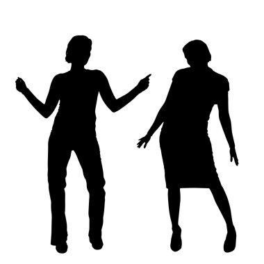 Bir kadın silüeti.