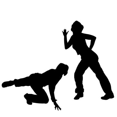 Bir kadın silüeti.