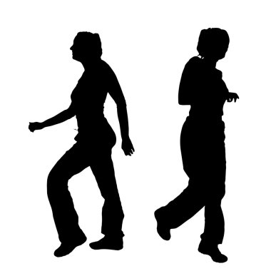 Bir kadın silüeti.