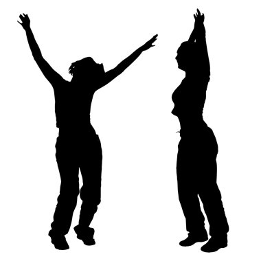 Bir kadın silüeti.