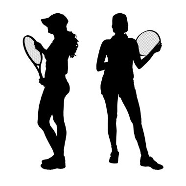 Kadınlar Tenis oynamak.