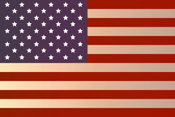 Bandera americana. — Vector de stock