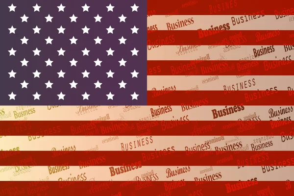 Americká vlajka. — Stockový vektor