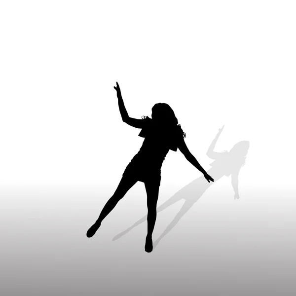 Mujer que baila — Vector de stock