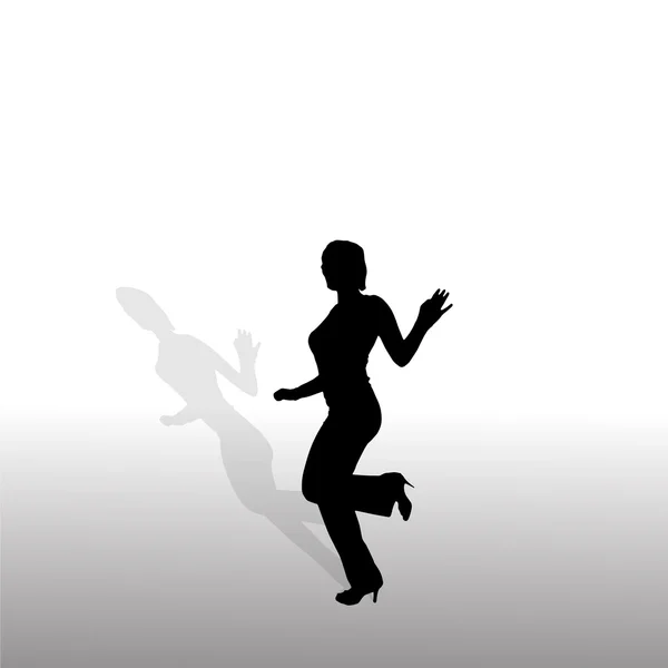 Mujer que baila — Vector de stock