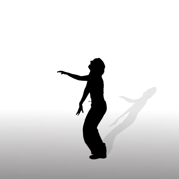 Femme qui danse — Image vectorielle