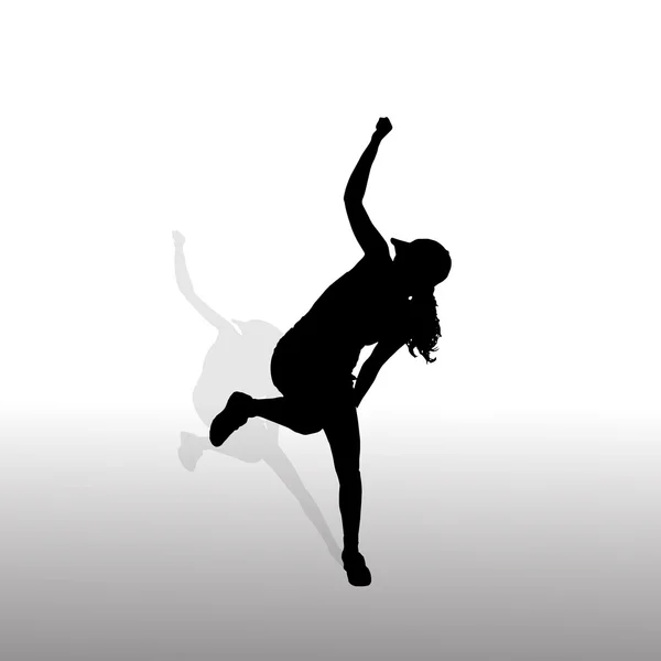Donna che balla — Vettoriale Stock