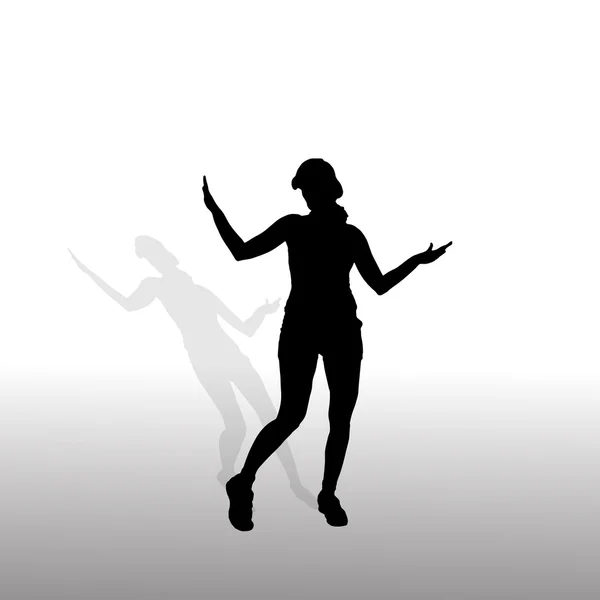 Женщина, которая танцует — стоковый вектор