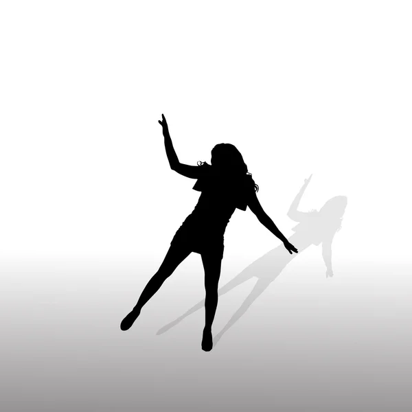 Žena, která tančí — Stockový vektor