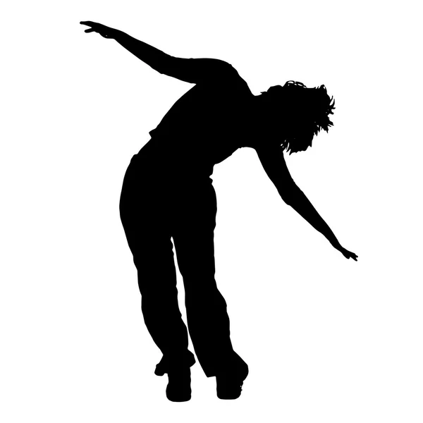Vrouw die danst — Stockvector