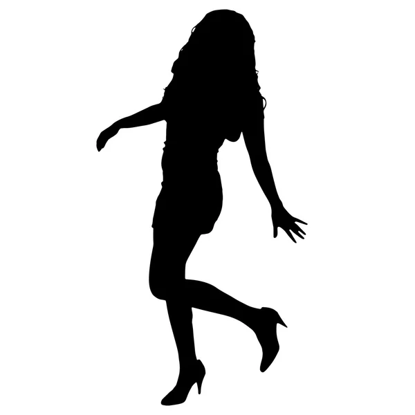 Silhouette d'une femme. — Image vectorielle