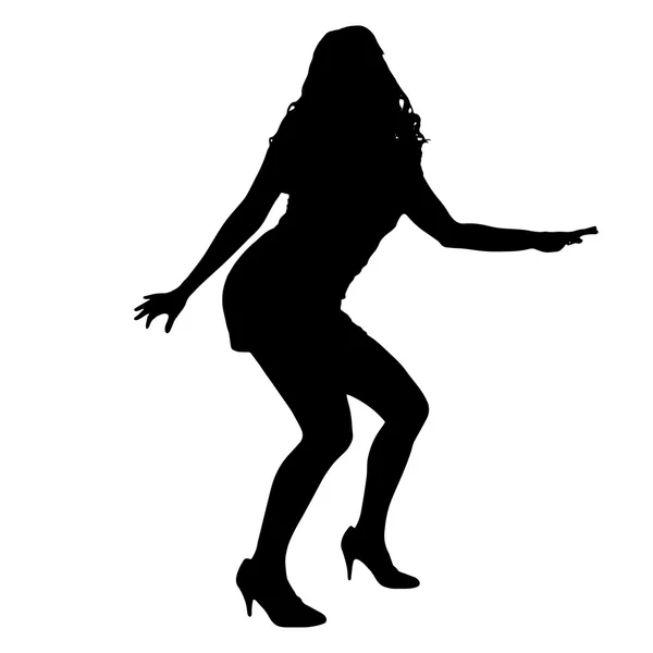 Silhouette d'une femme. — Image vectorielle