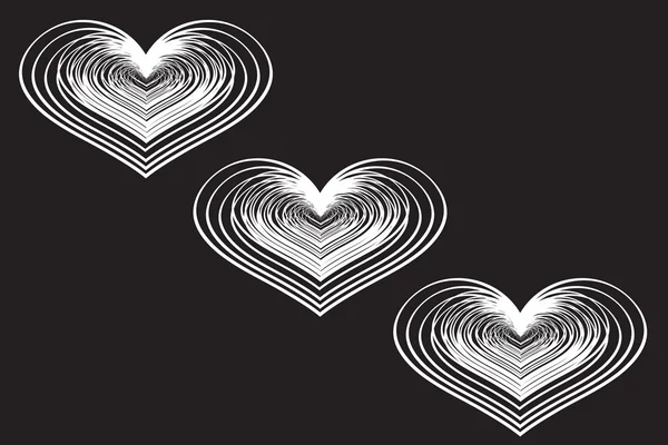 Fondo con corazones. — Vector de stock