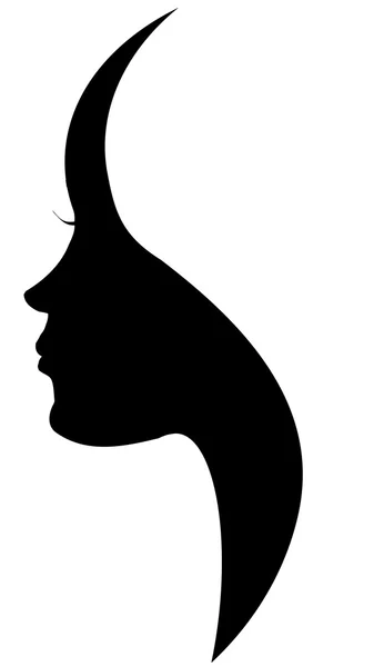 Silhouette of a woman. — Stock Vector