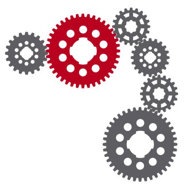 Image of gears. clipart