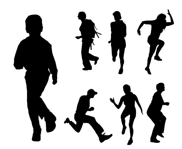 Les gens qui courent — Image vectorielle