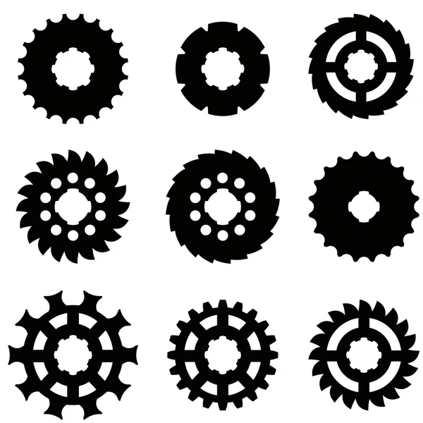 Bild der Zahnradsymbole — Stockvektor