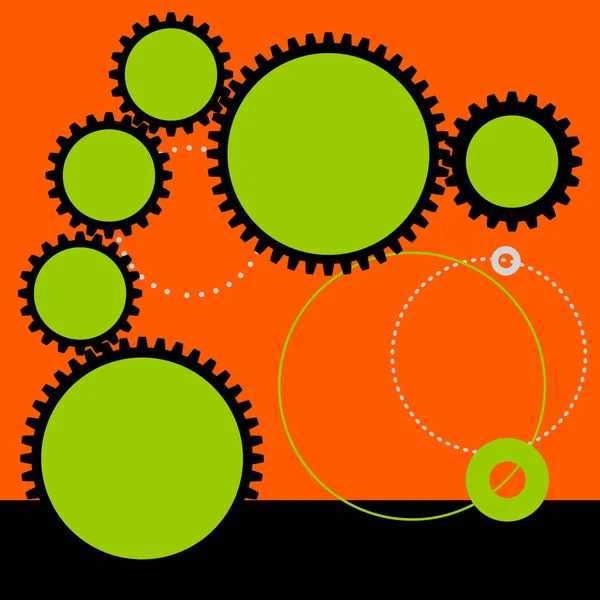 Image of gears. — Stock Vector