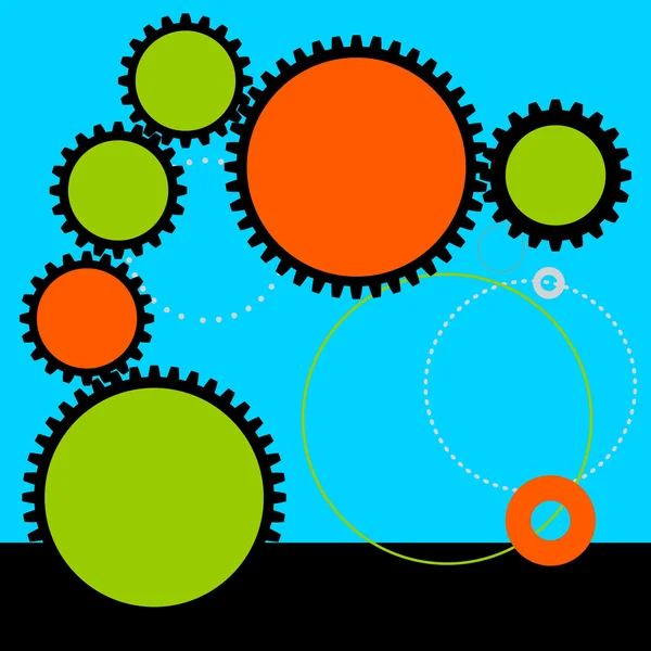 Image of gears. — Stock Vector