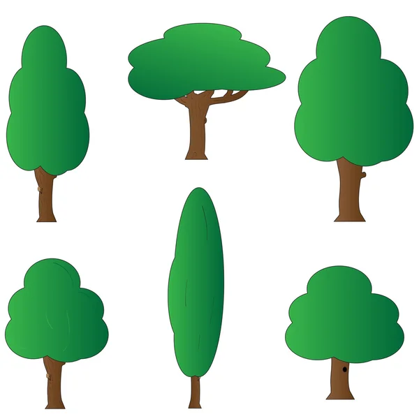 Зображення дерев — стоковий вектор
