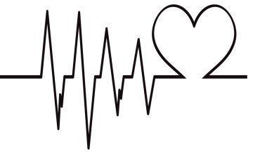 Hayat çizgi ile arka plan.