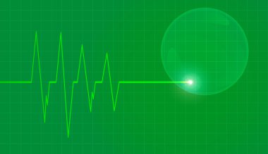 Hayat çizgi ile arka plan.