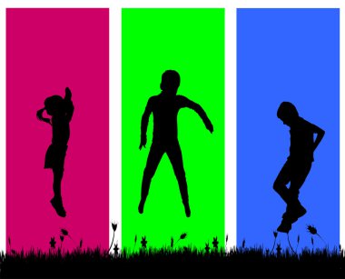 Bir çocuk silüeti.