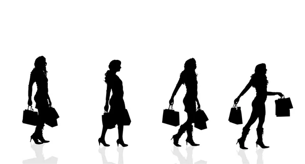 Les femmes qui achètent — Image vectorielle