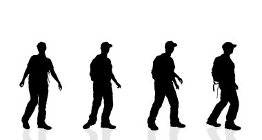 Sırt çantalı kadınlar