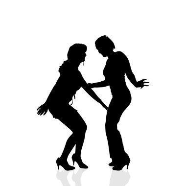 Bir kadın silüeti.