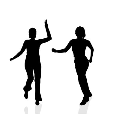 Bir kadın silüeti.