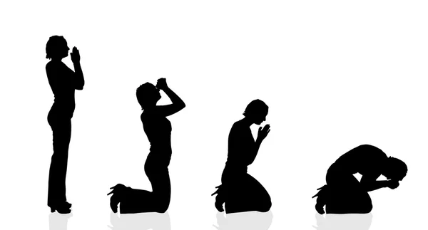 Silhouette d'une femme — Image vectorielle