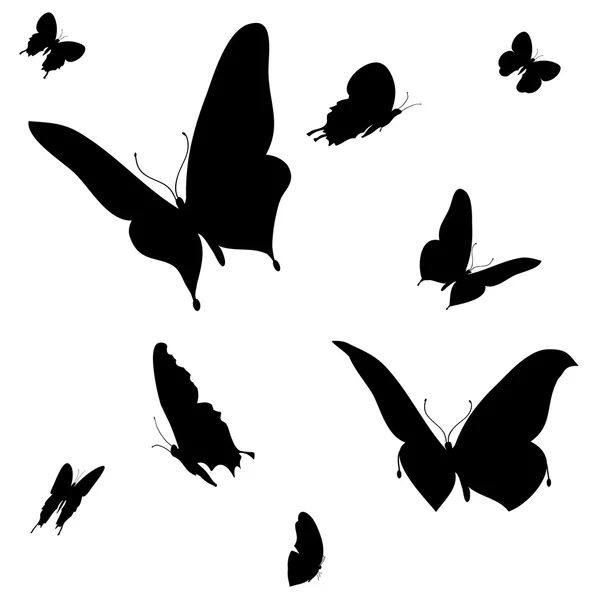 Ілюстрація з метеликами — стоковий вектор