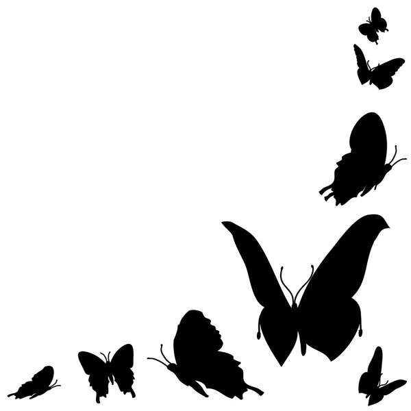 Ilustración de mariposas — Vector de stock