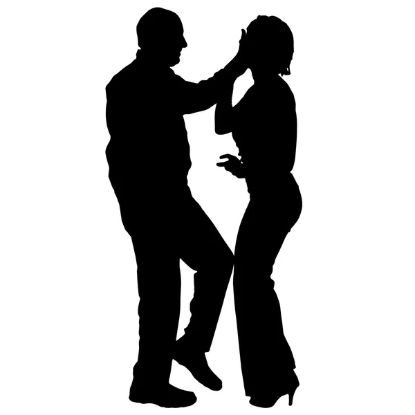 Pareja bailando — Vector de stock