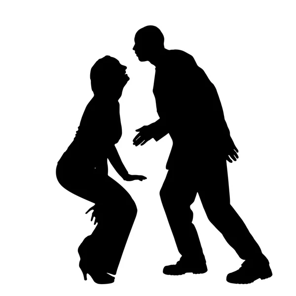 Пара танцев — стоковый вектор