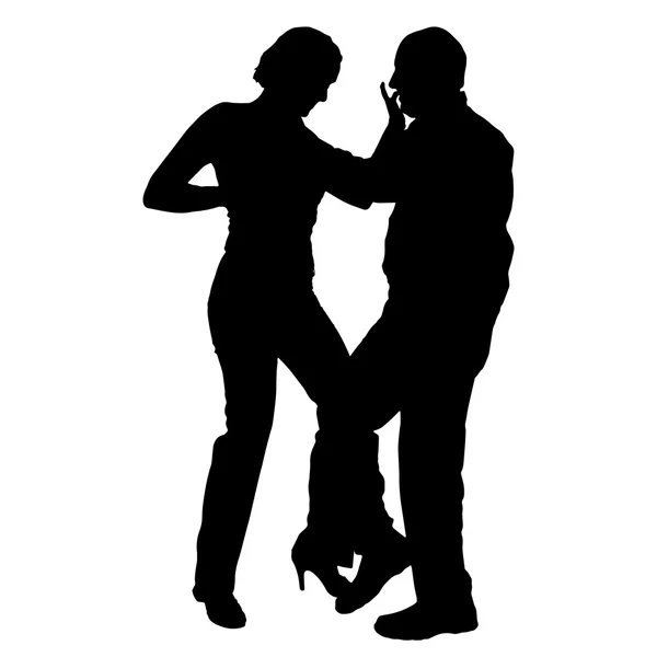 Danza di coppia — Vettoriale Stock
