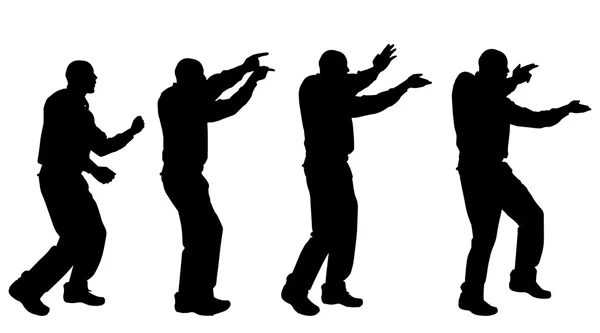 Mannen die dansen — Stockvector