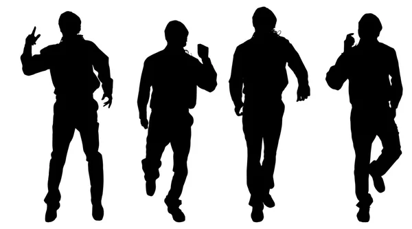 Männer, die laufen — Stockvektor