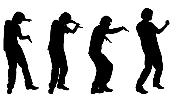 Des hommes qui dansent — Image vectorielle