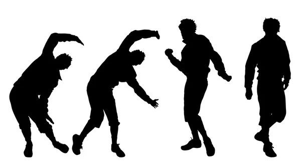 Mannen die dansen — Stockvector