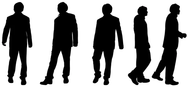 Silhouet van een mannen — Stockvector