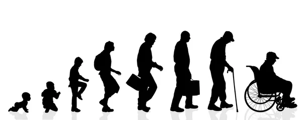 Siluet üretimi erkekler.