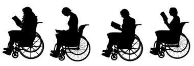 Kadın kim tekerlekli sandalyeye mahkum.