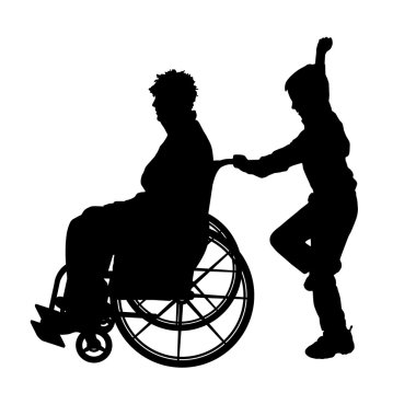 Tekerlekli sandalyede olan adam