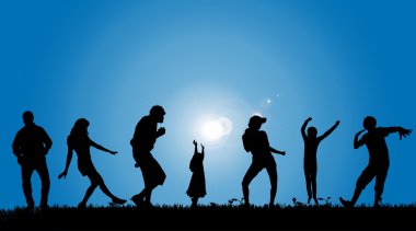 Kırsal kesimde insanlar.