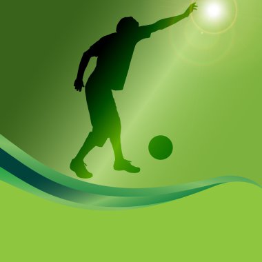 Futbol oynayan adam.