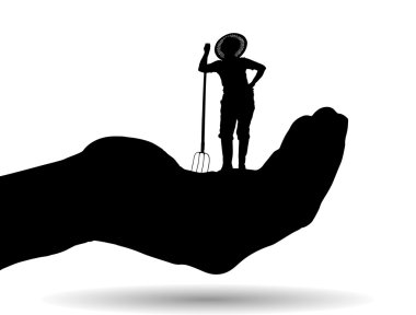 Palm'da bir kadın silüeti