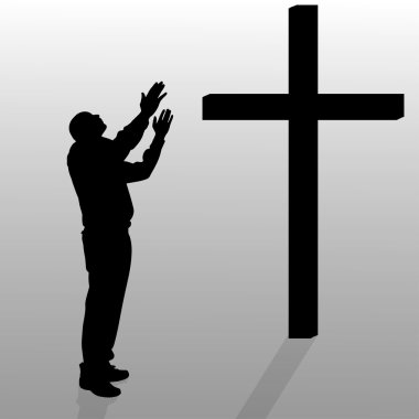 Yanında diz çöker adam çapraz.